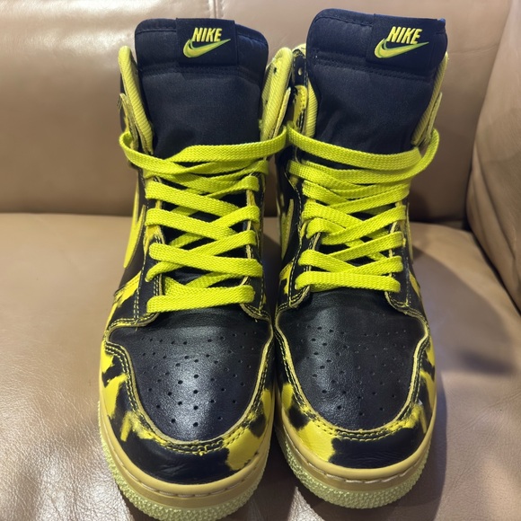 Nike Dunk High 1985 SP Yellow Acid Wash Men’s Size 10 - Picture 4 of 6